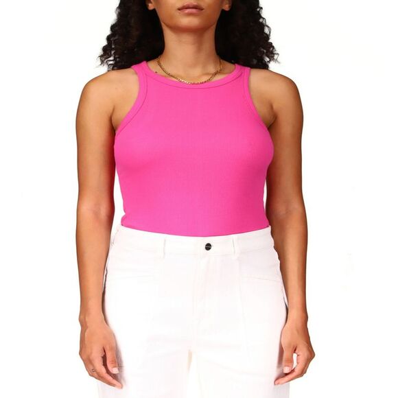 Sanctuary Ribbed Tank Top In Tart - XL - Picture 2 of 3